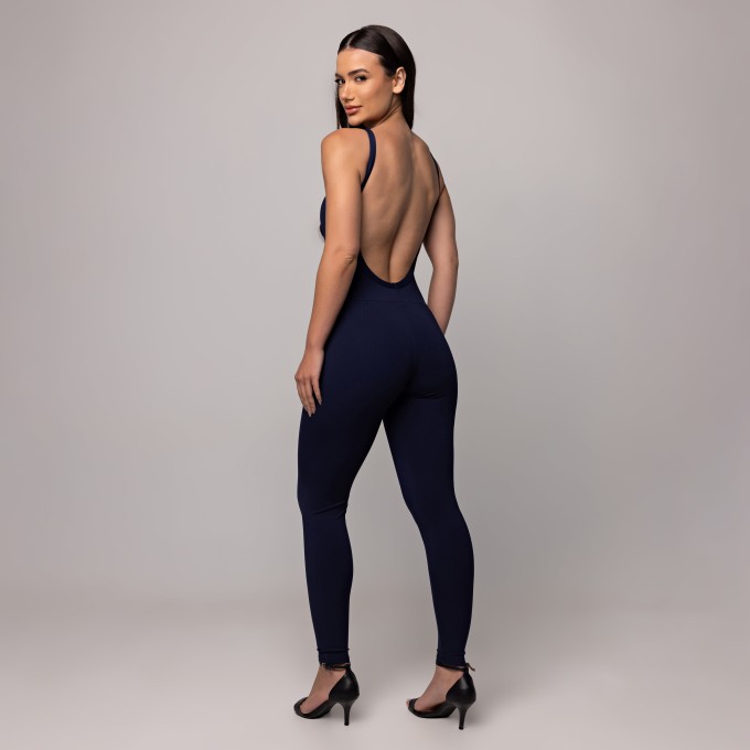 Macacão Compression Azul Marinho