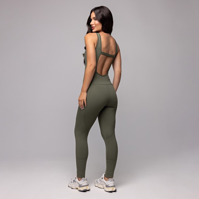 Macacão Compression Montaria Verde