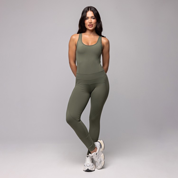 Macacão Compression Montaria Verde