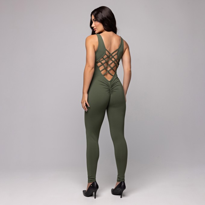 Macacão Confort Entrelaçado Verde