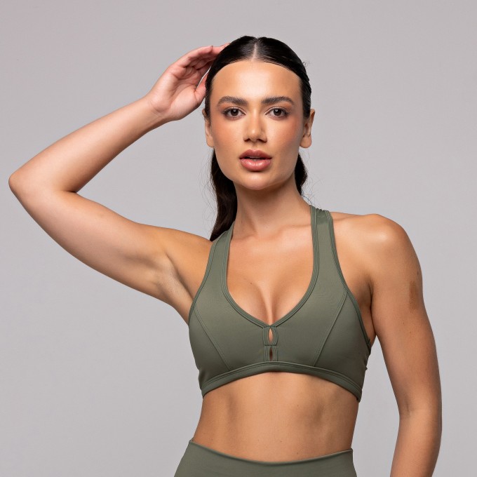 Top Compression Nadador Verde