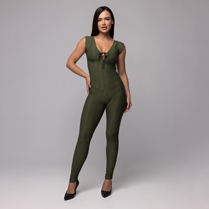 Macacão Power Mode Sculpter Verde Militar