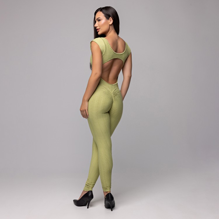 Macacão Power Mode Sculpter Verde Lima