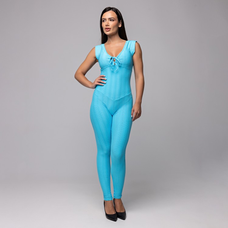 Macacão Power Mode Sculpter Azul Bebe