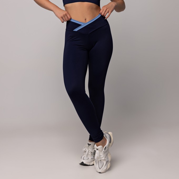Calça Legging Compression Azul Marinho