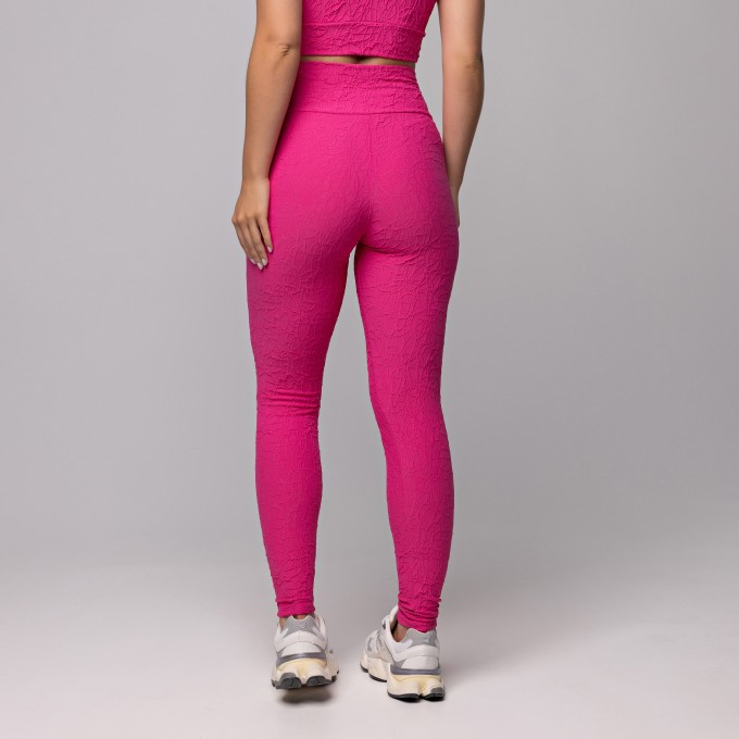 Legging Jacquard Coquinho Rosa