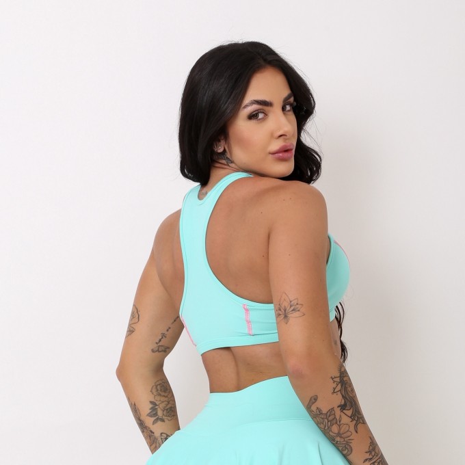 Top Confort Light Azul Ciano