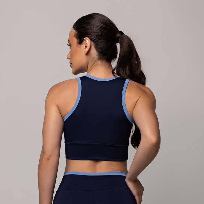 Top Compression Azul Marinho