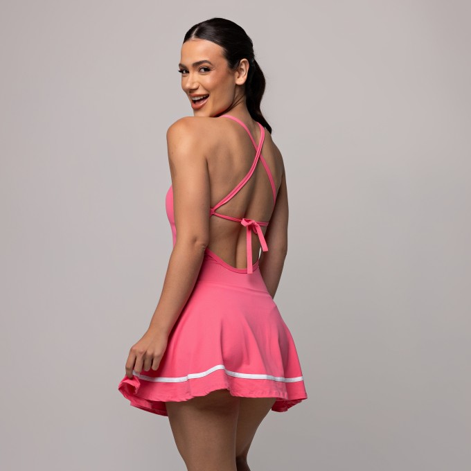Vestido Beach Tennis Rosa