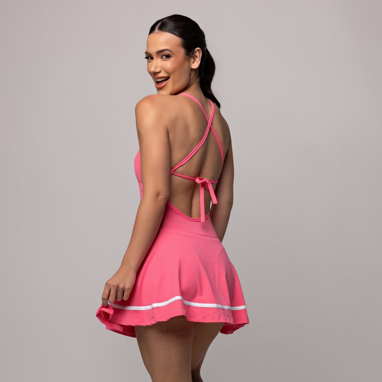 Vestido Beach Tennis Rosa