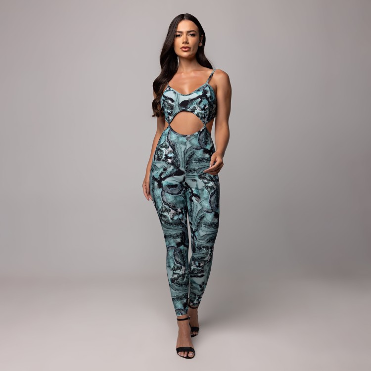 Macacão Cut Line Estampado