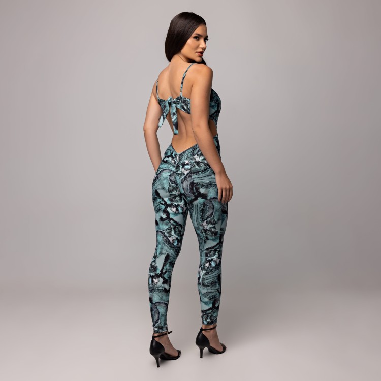 Macacão Cut Line Estampado