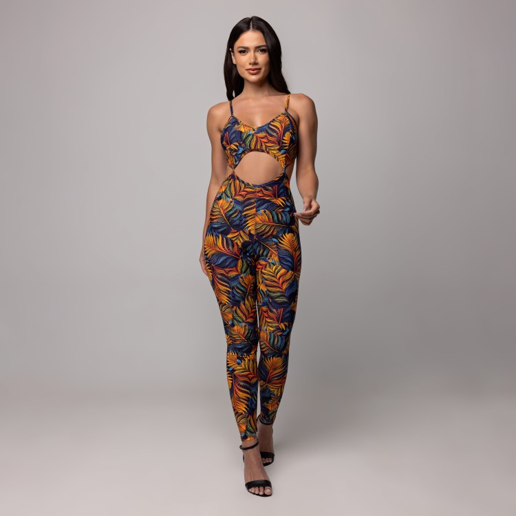 Macacão Cut Line Estampado