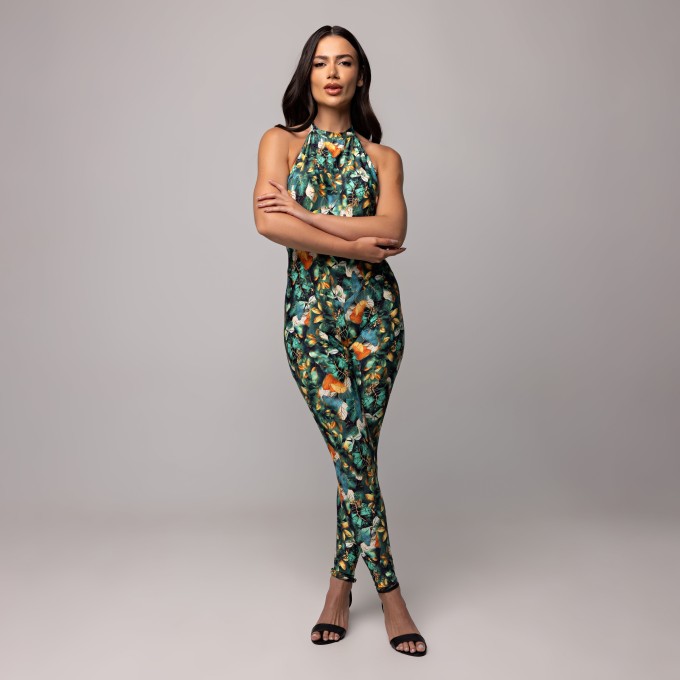 Macacão Frente Única Estampado