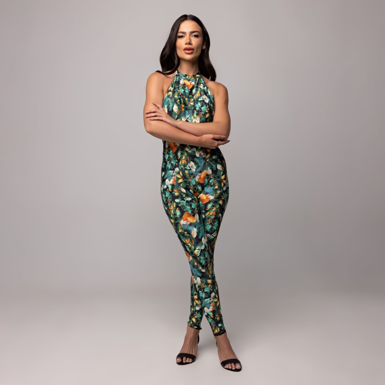 Macacão Frente Única Estampado