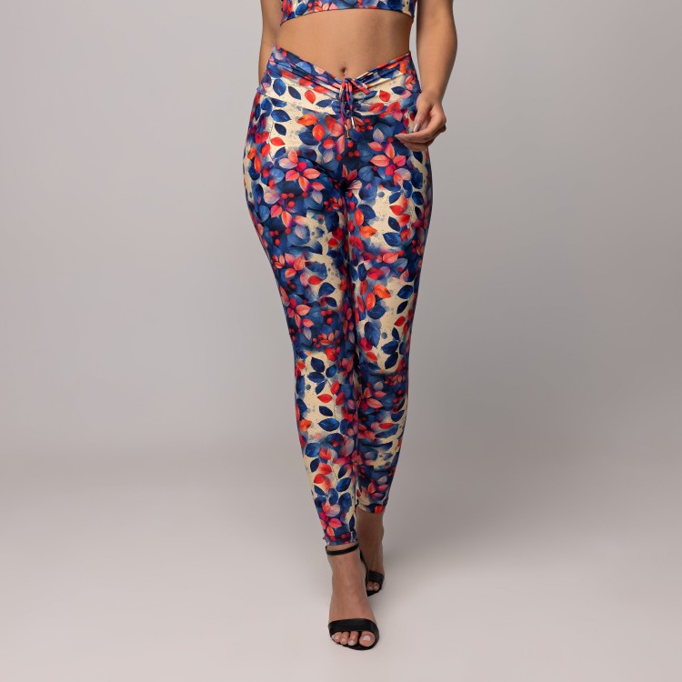 Legging Front Tie Estampado