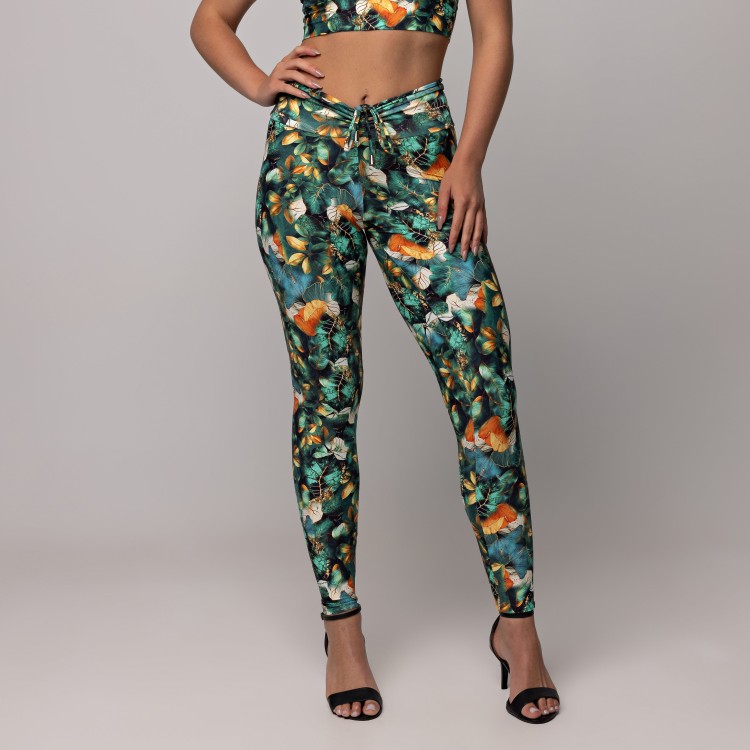 Legging Front Tie Estampado