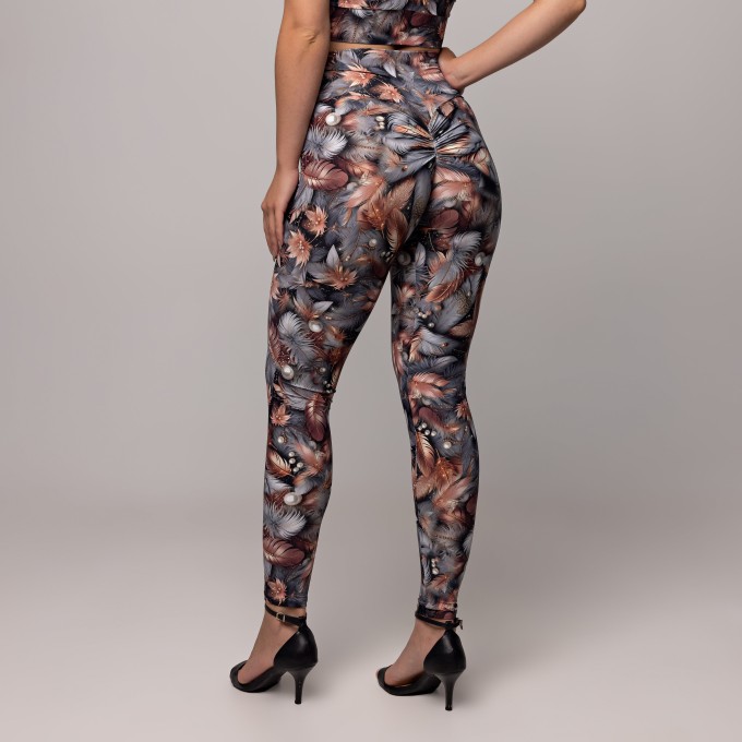 Legging Front Tie Estampado