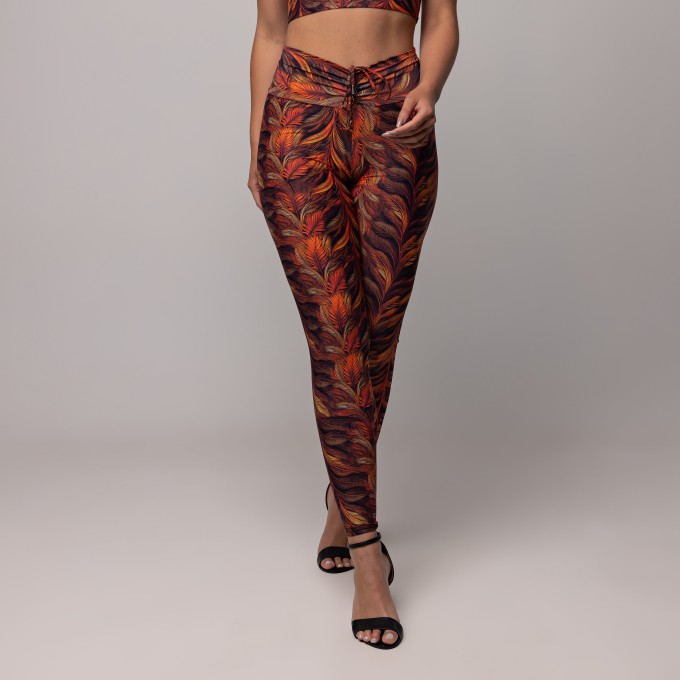 Legging Front Tie Estampado