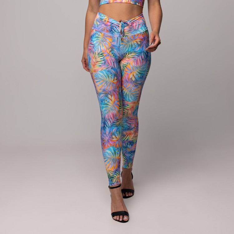 Legging Front Tie Estampado