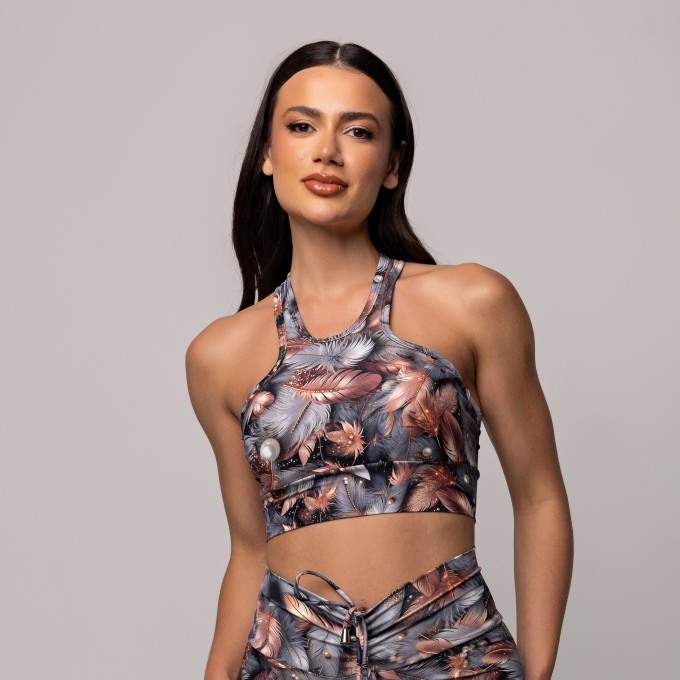 Top Uni Strap Estampado