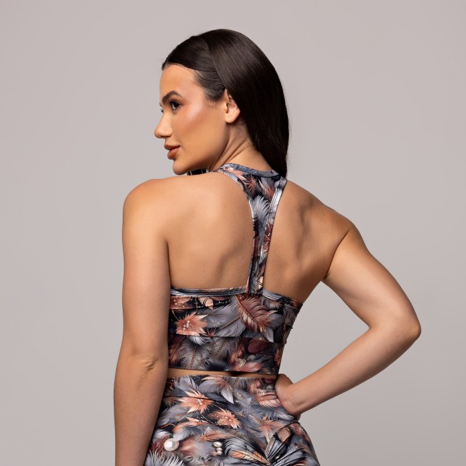 Top Uni Strap Estampado