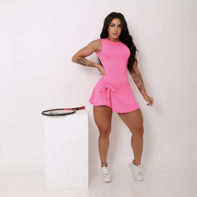 Vestido Beach Tennis Tie Rosa
