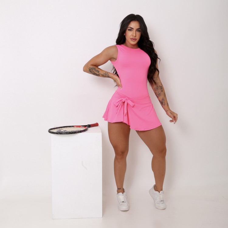Vestido Beach Tennis Tie Rosa