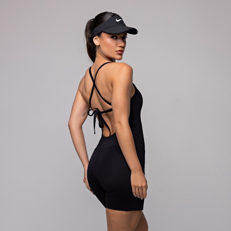 Macaquinho Compression com Bolso Preto