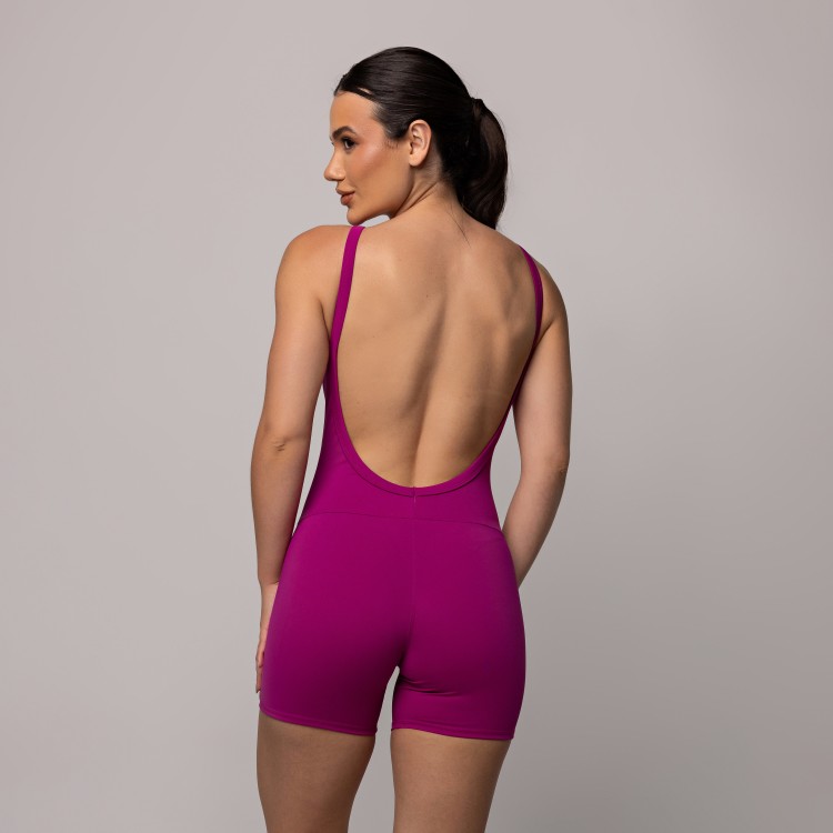 Macaquinho Compression Magenta Escuro