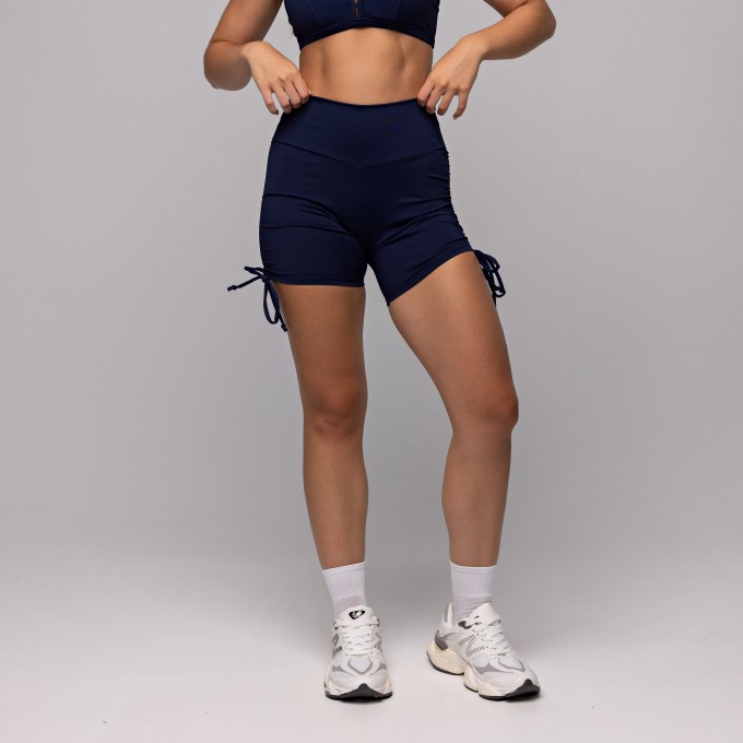 Short Compression Ajuste Lateral Azul Marinho