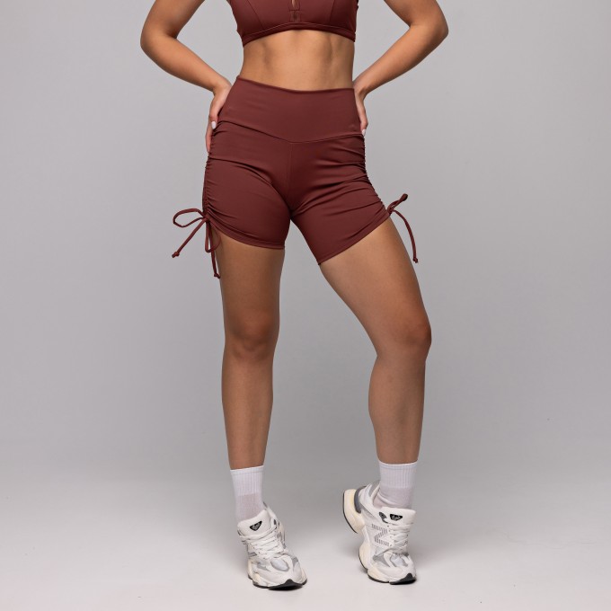 Short Compression Ajuste Lateral Marrom